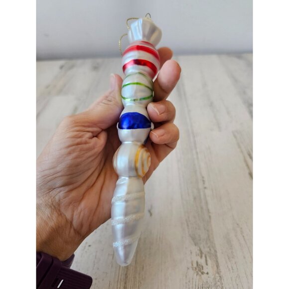 Candy glass totem ornament icicle Xmas tree unique candy - Picture 8 of 8